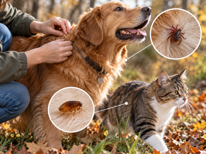 Pulci e zecche in autunno: perché è importante continuare la prevenzione